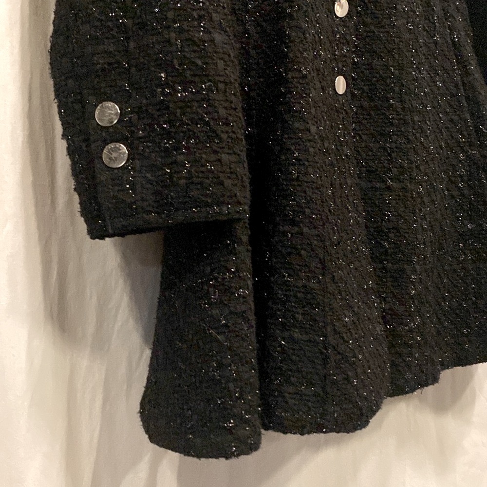 NWOT LAUNDRY BY SHELLI SEGAL WOMEN’S SINGLE-BREASTED SKIRTED TWEED COAT. - Picture 4 of 16